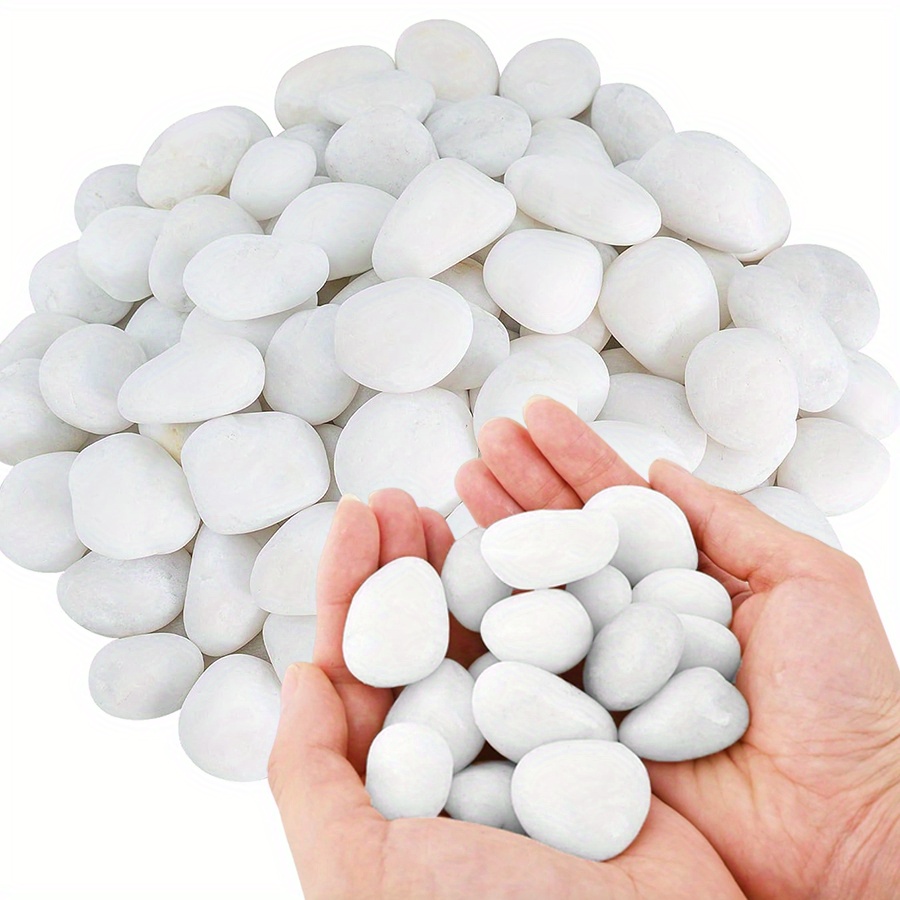 Aquarium Planted Aquarium - 200/400g guijarros naturales blancos de alto