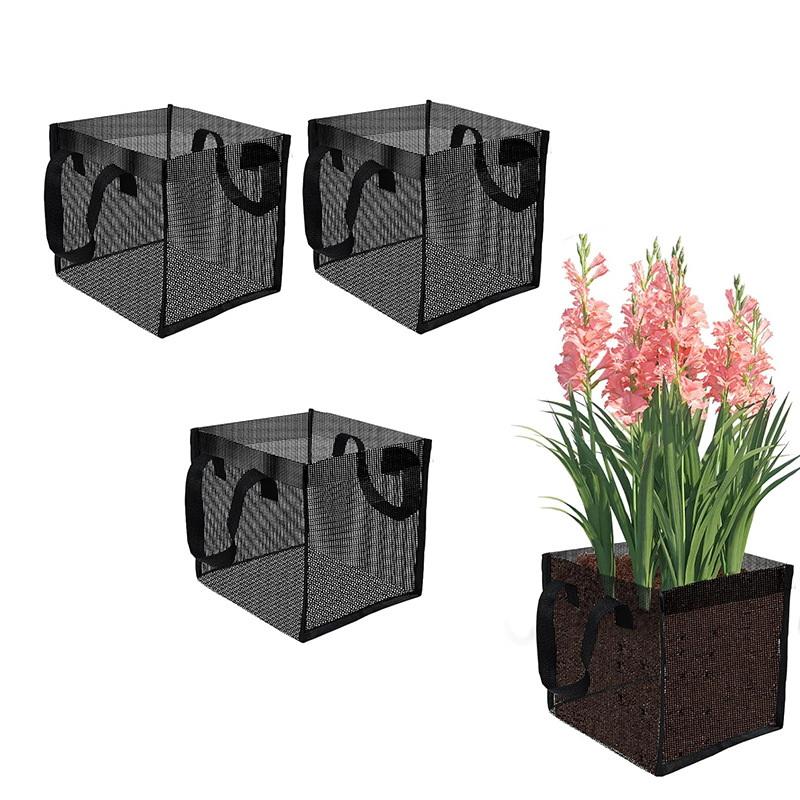 Aquarium Planted Aquarium - 4 Cestas de malla negras para
