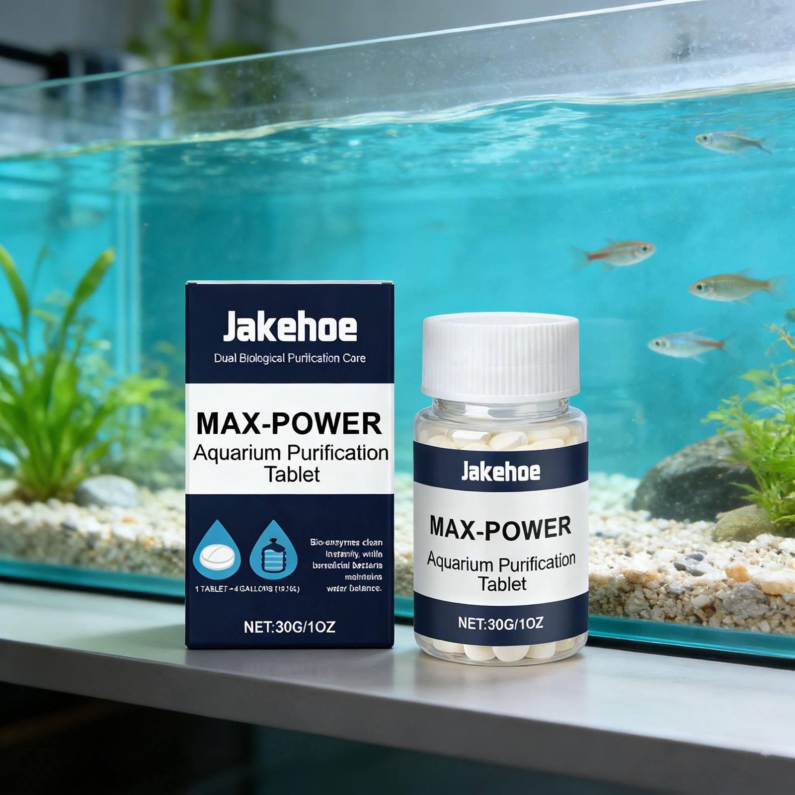 Planted Aquarium Cloudy Water - Tabletas Removedoras de Algas para Acuarios,