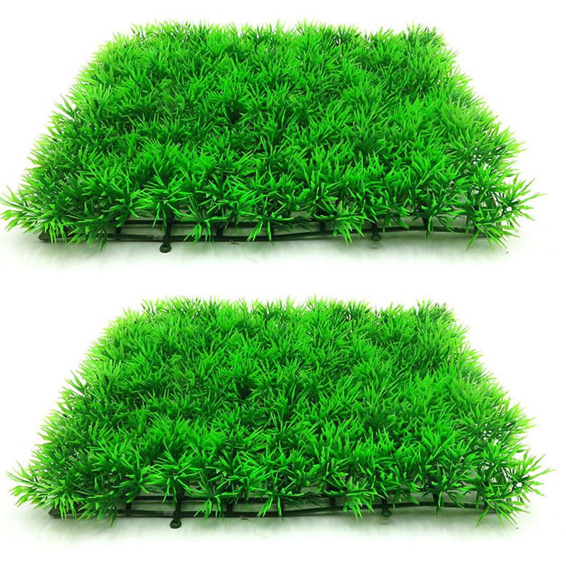 Hierba verde Artificial, céspe - Aquarium Plant Design reseña y precio