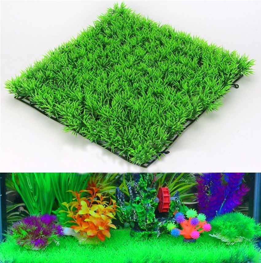 Hierba verde Artificial, céspe - Aquarium Plant Design reseña y precio
