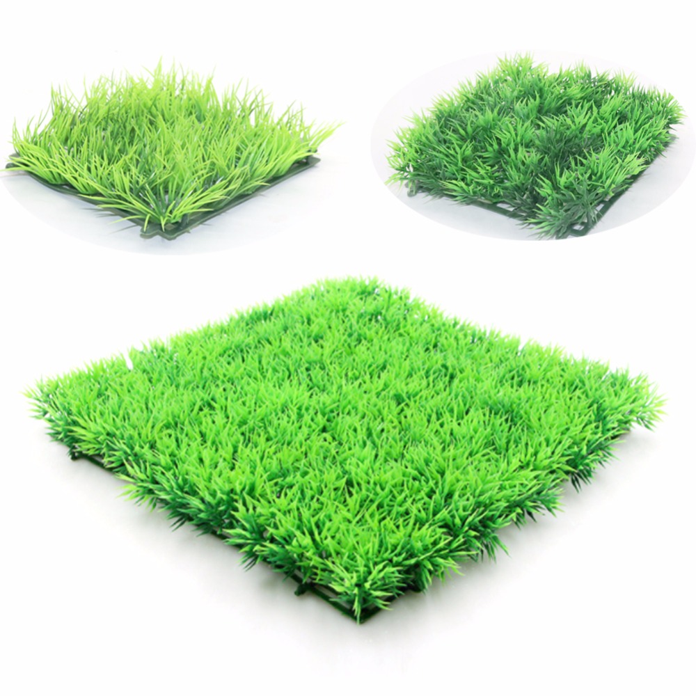Hierba verde Artificial, céspe - Aquarium Plant Design reseña y precio