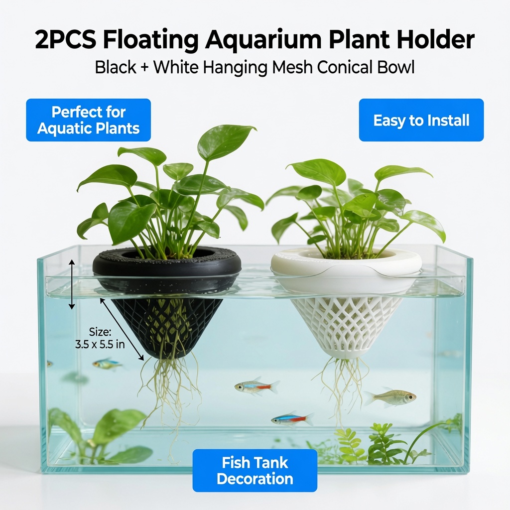Soporte flotante para plantas  - Aquarium Plant Design reseña y precio
