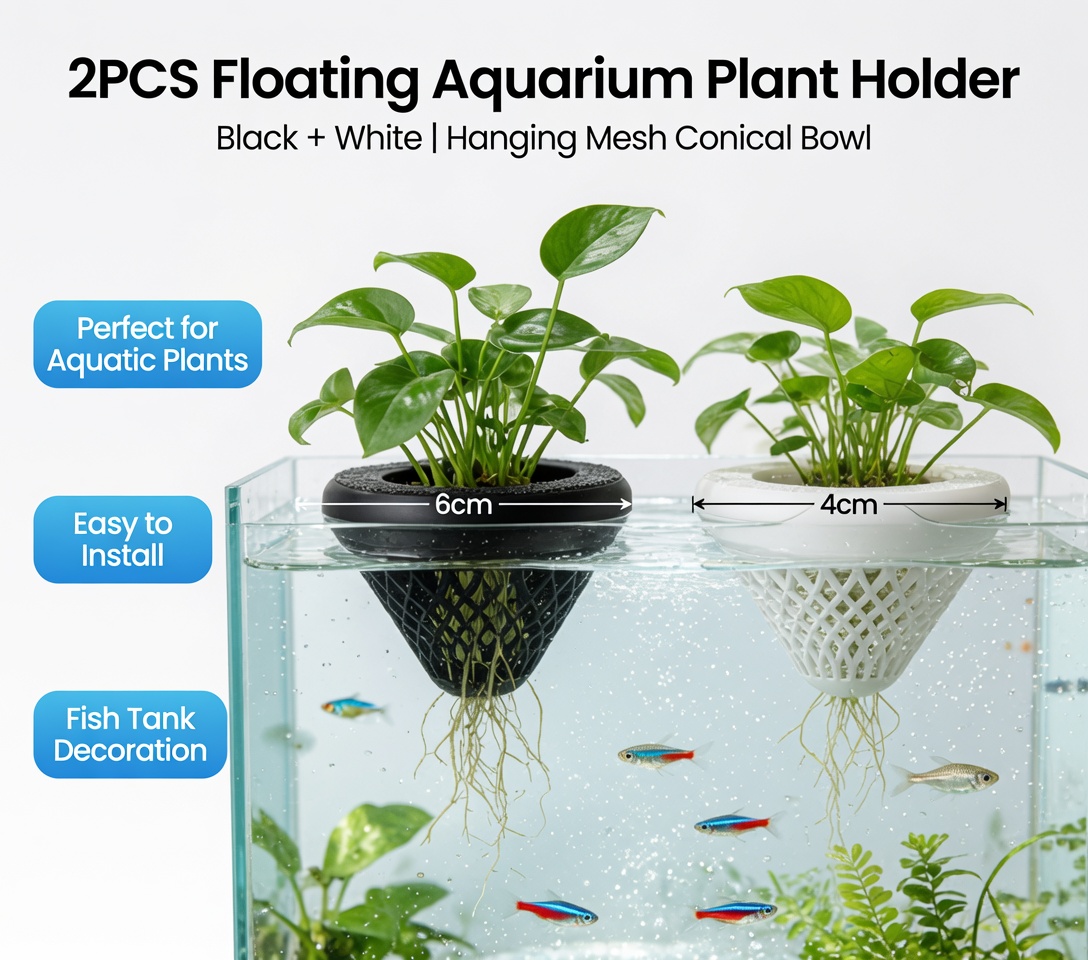 Soporte flotante para plantas  - Aquarium Plant Design reseña y precio
