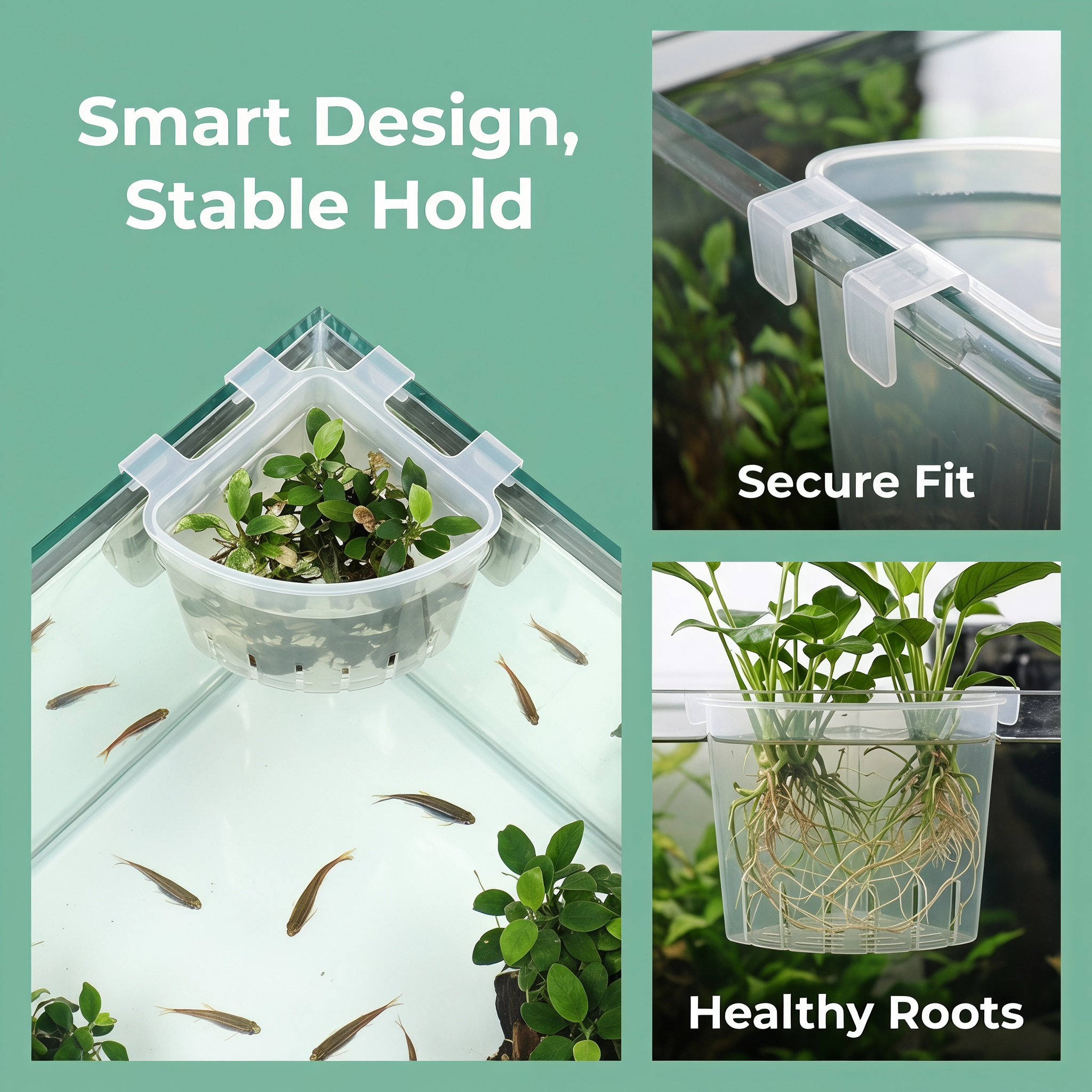 4 Piezas de Soportes Colgantes - Aquarium Plant In Pot reseña y precio