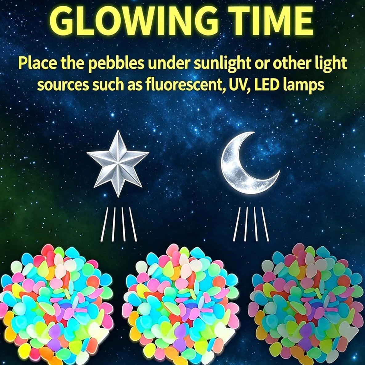Piedras luminosas coloridas qu - Aquarium Planted Aquarium reseña y precio