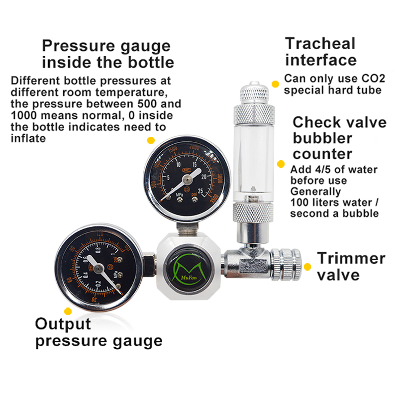 Regulador de CO2 para acuario, - Planted Aquarium Kit reseña y precio