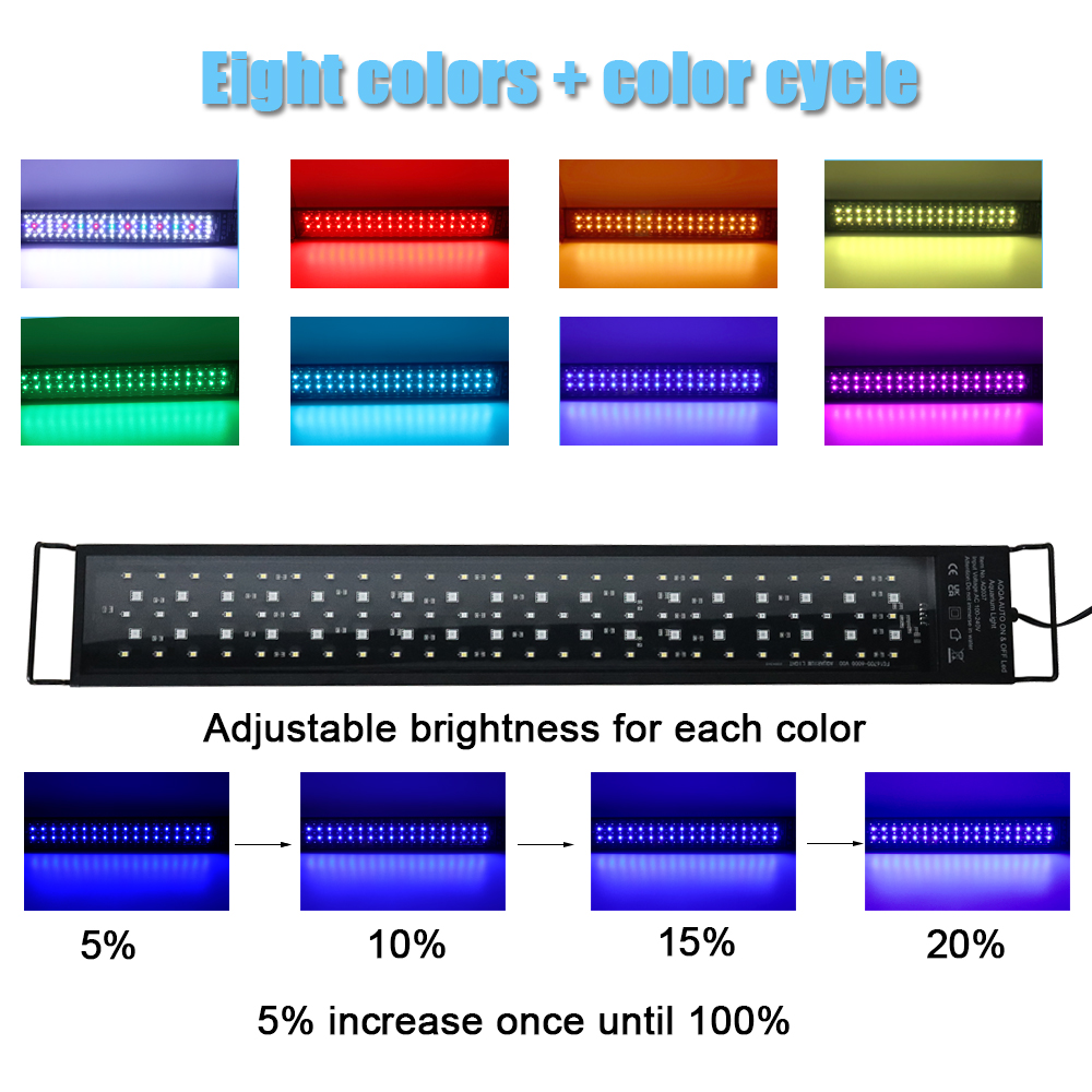 Lámpara LED de espectro comple - Aquarium Plant Ornament reseña y precio